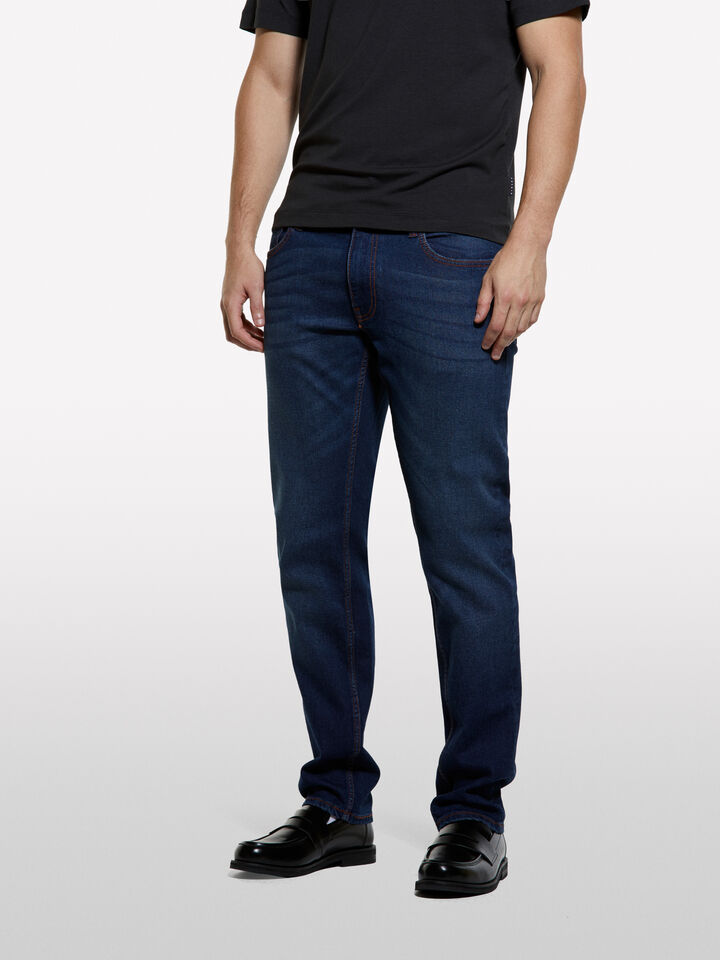 Τζιν Style 74 slim fit μπλε - τζιν slim fit ανδρικά - Σκουρο Μπλε | Sisley image number 3